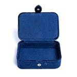 Sieraden / tarotdoos fluweel donkerblauw met maan en sterren - Afbeelding 2