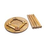 Bijzettafeltje Levensboom bedrukt mangohout - Afbeelding 2