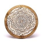 Bijzettafeltje mandala bedrukt mangohout - Afbeelding 3