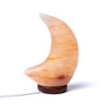 Zoutlamp maanvormig met snoer en LED lamp