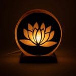 Zoutlamp lotus met snoer en LED lamp - Afbeelding 2