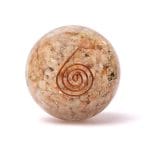 Orgoniet bol zonnesteen met zon - Afbeelding 2