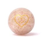 Orgoniet bol rozenkwarts met hart