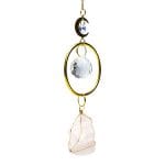 Suncatcher met maan en rozenkwarts- 35 cm - Afbeelding 4
