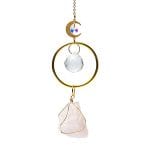 Suncatcher met maan en rozenkwarts- 35 cm - Afbeelding 2