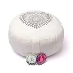 Meditatiekussen hart gebroken wit biokatoen (OCS)