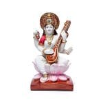 Saraswati met sitar -  19x10cm