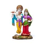 Krishna en Radha - 15 x 10cm