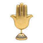 Deco Hand van Fatima op voet goudkleurig - 14,5 cm x 8 cm x 23 cm - Afbeelding 2