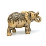 Deco Olifant goudkleurig - 22 cm c 10 cm x 13 cm - Afbeelding 2