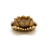 Theelichthouder Lotus handen goudkleurig-11,5 cm x 9,4 cm x 4,8 cm - Afbeelding 2