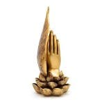 Deco Biddende handen goudkleurig- 15 cm x 11,5 cm x 26 cm - Afbeelding 3