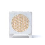 Wierookbrander bloem des levens wit marmer - Afbeelding 3