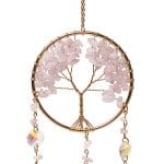 Suncatcher met levensboom en rozenkwarts - Afbeelding 2
