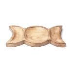 Mangohouten schaal godinnensymbool- 18 cm x 15 cm