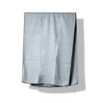 Yoga handdoek lichtgrijs met PVC antislip stippen- 182 cm x 63 cm - Afbeelding 3