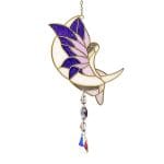 Raamhanger maanfee paars- 38cmx10cm