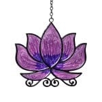 Raamhanger lotus paars - 24 cm x 12 cm