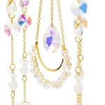 Suncatcher lotus en vlinders met bergkristal- 9 cm x 51 cm - Afbeelding 2