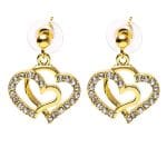 Oorbellen harten goudkleurig