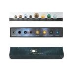 Mineralen geschenkdoos 8 planeten - 25 cm x 5 cm x 4 cm - Afbeelding 2