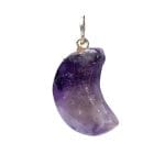 Amethist edelsteenhanger maanvorm - Afbeelding 2