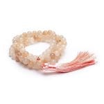 Mala roze aventurijn met kwast - ±44 cm