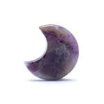 Maanvormige edelsteen amethist - 4 cm