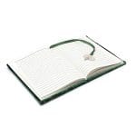 Notitieboek fluweel groen met lotus - 20 cm x 15 cm - Afbeelding 2