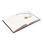 Notitieboek fluweel oudroze met Bloem des Levens - 20 cm x 15 cm - Afbeelding 2