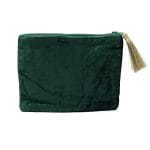 Etui fluweel groen met Levensboom en harten - 20 cm x 15 cm - Afbeelding 2