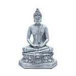 Meditatie boeddha Thailand grijs -  13 cm x 8 cm x 18 cm