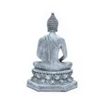 Meditatie boeddha Thailand grijs -  13 cm x 8 cm x 18 cm - Afbeelding 3