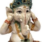 Ganesha beeld Horen - 15 cm x 10 cm x 21 cm - Afbeelding 2