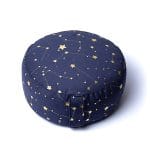 Meditatiekussen sterrenhemel donkerblauw biokatoen (OCS) - 33 cm x 17 cm