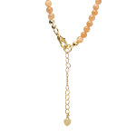 Verstelbare halsketting zonnesteen met zon hanger - ±37 cm - Afbeelding 2