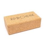 Yoga prop steunblok kurk Maanfasen - 23 cm x 12 cm x 7.5 cm - Afbeelding 3