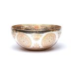 Verzilverde klankschaal Boeddha Shakyamuni - ±30 cm