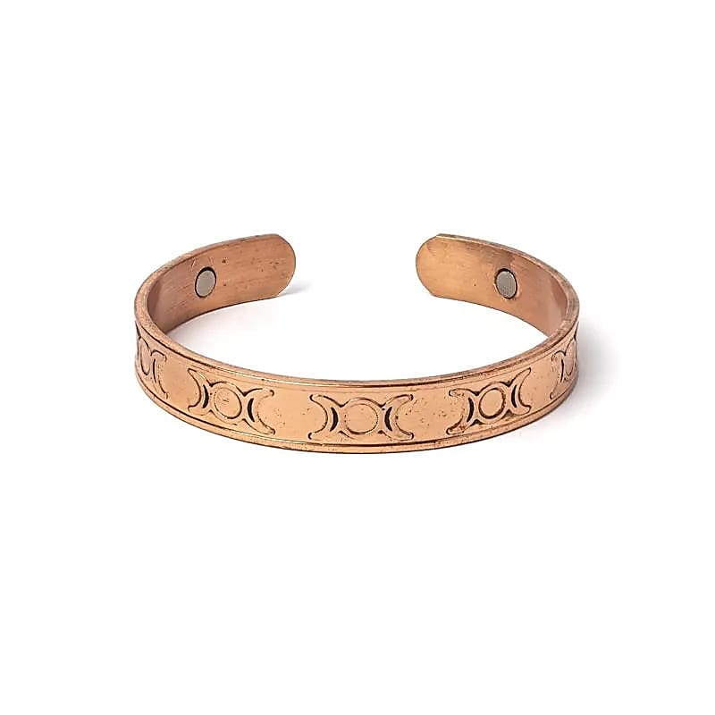 2043 Armband koper maanfasen magnetisch - Afbeelding 1