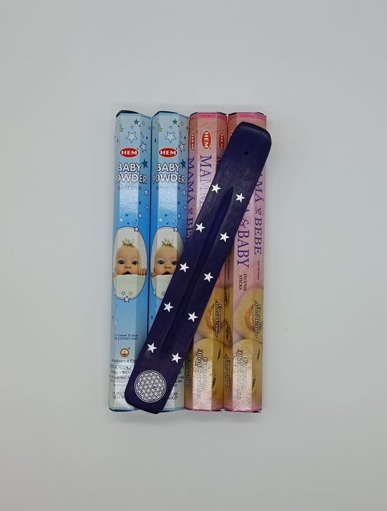 550x726 HEM – Baby Powder – Mama & Baby - incl. wierookplankje - Afbeelding 1