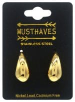 Oorstekers goudkleurige druppel - S - Afbeelding 3