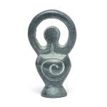 Godinnenbeeldje zeepsteen grijs