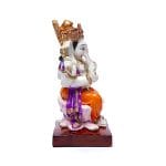 Ganesha op lotustroon -  19 cm x 11 cm - Afbeelding 4