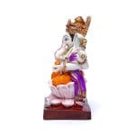 Ganesha op lotustroon -  19 cm x 11 cm - Afbeelding 2