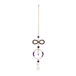 Suncatcher infinity met amethist en kristal - ± 31 cm - Afbeelding 2